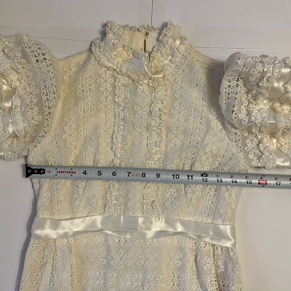 Vintage Emma Domb women’s lace dress size 9 - Picture 11 of 16